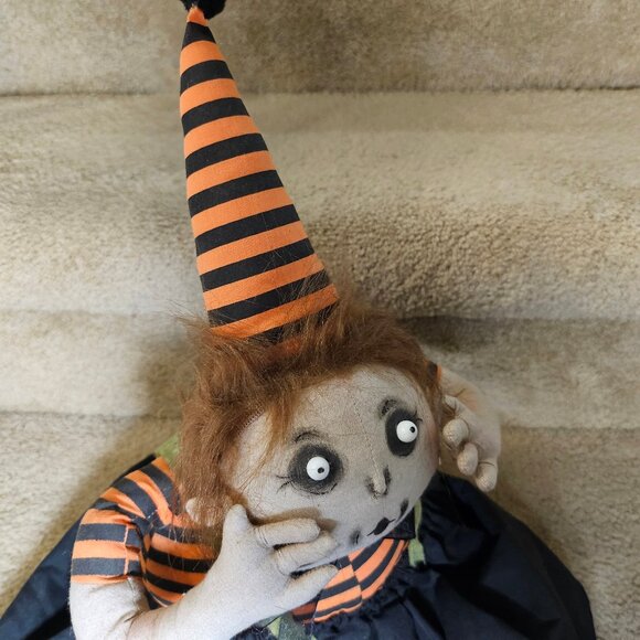 Quin & Queenie Spooky Folk Art Dolls Joe Spencer's Gathered Tradition Collection - Picture 14 of 14